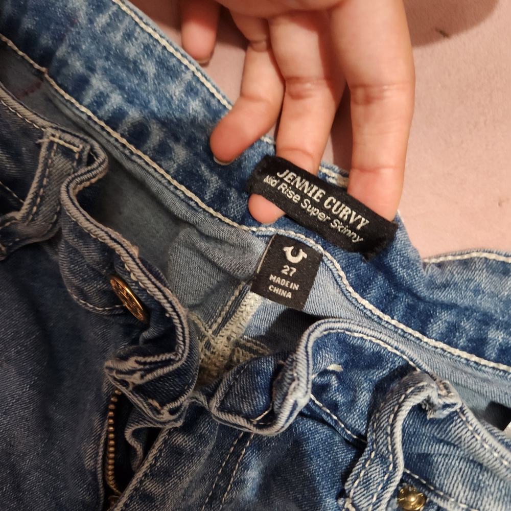 True Religion Women's Blue Denim Shorts - Picture 6 of 8